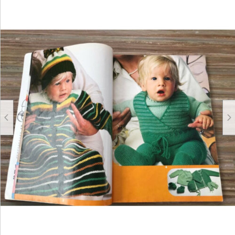 In 4 Languages~Knitting Pattern Craft Book Schaffhauser Bebeheft Magazine Infant